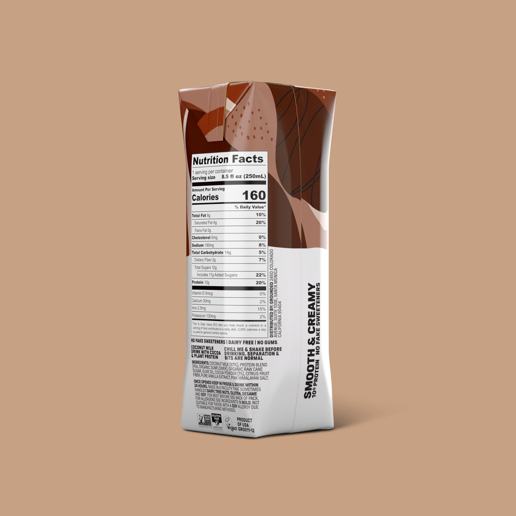 Chocolate Milk, Dairy Free, 10g Protein, 8.5 fl oz, 12 Pack G7115
