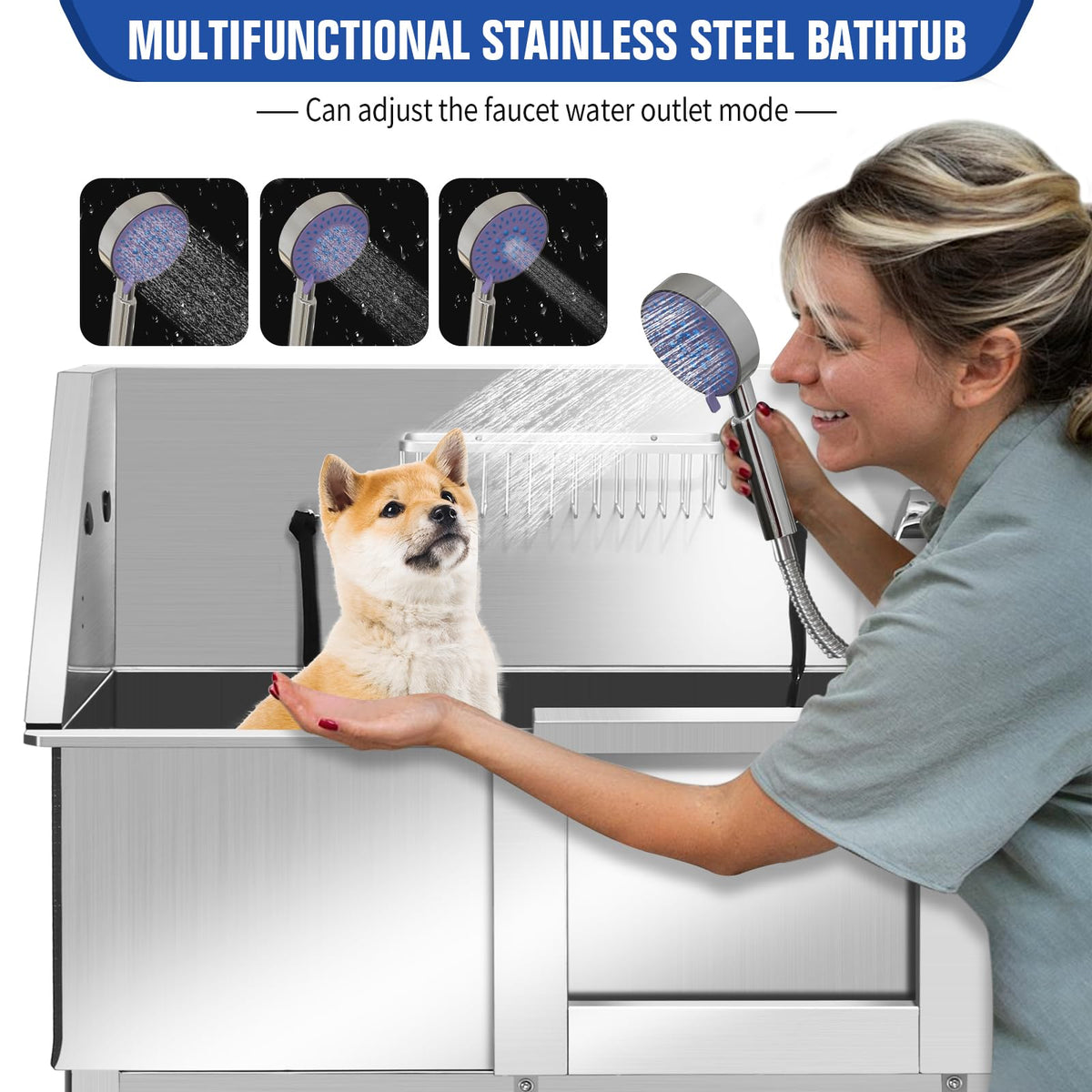 Stainless Steel Dog Washing Station N780