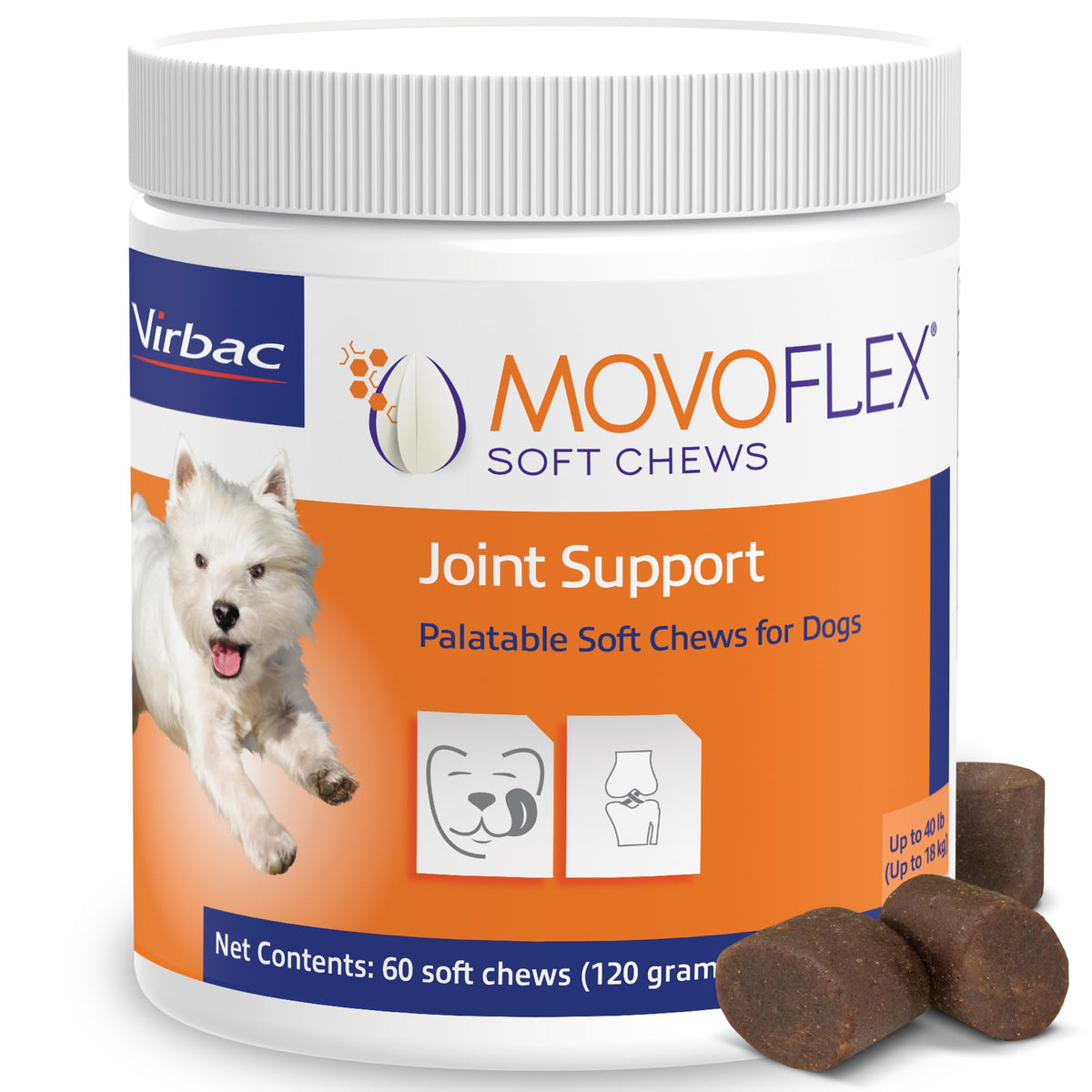 Joint Support Supplement for Dogs - 60 Soft Chews for Small Dogs G572095