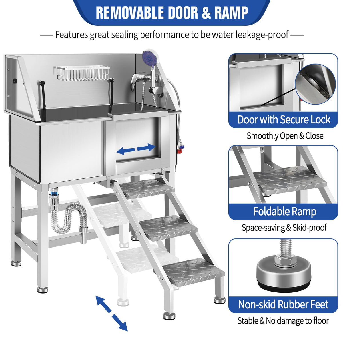 Stainless Steel Dog Washing Station N780