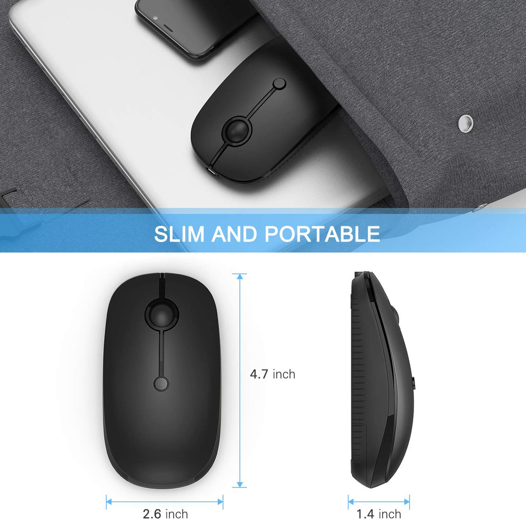 Type C Wireless Mouse, Black Y7013