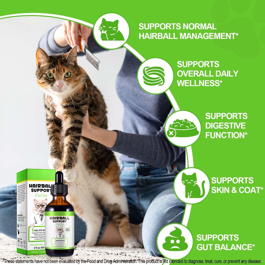 Cat Hairball Remedy Digestive Aid Drops 60ml A839