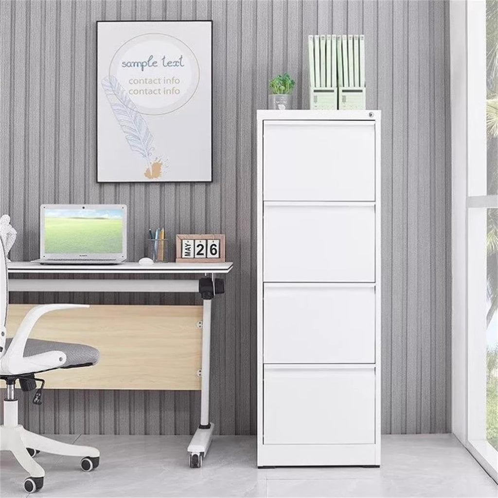 4 Drawer Vertical Metal File Cabinet with Lock V538939