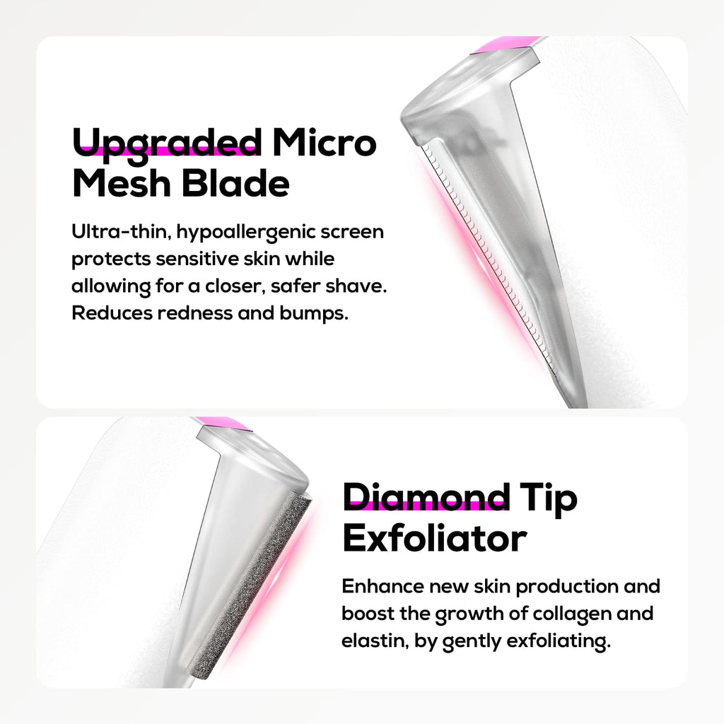 3 Speed Mini Electric Dermaplane Razor with LED Light F8923