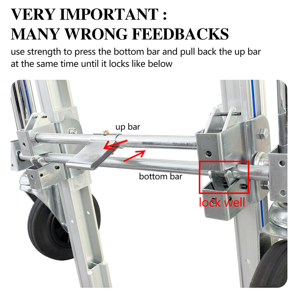 Convertible Hand Truck Dolly Cart with 4 Wheels 1000 Lbs O86610