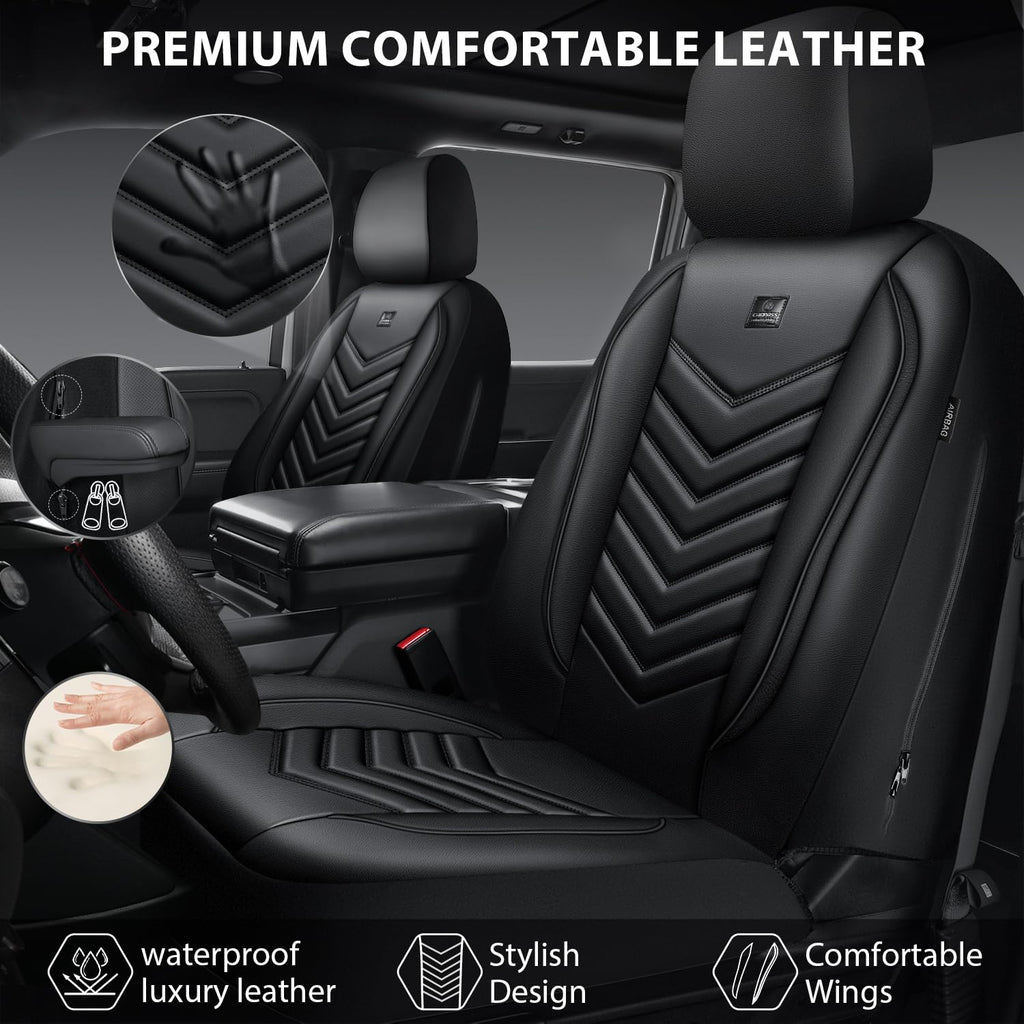 3D Foam Faux Leather Seat Covers Full Set U302890