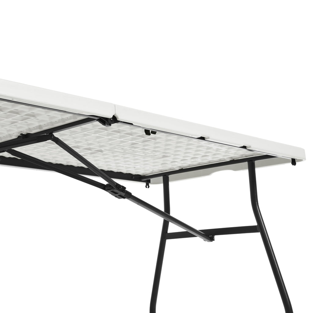 Heavy Duty Portable Folding Table, 6 ft, White S4176