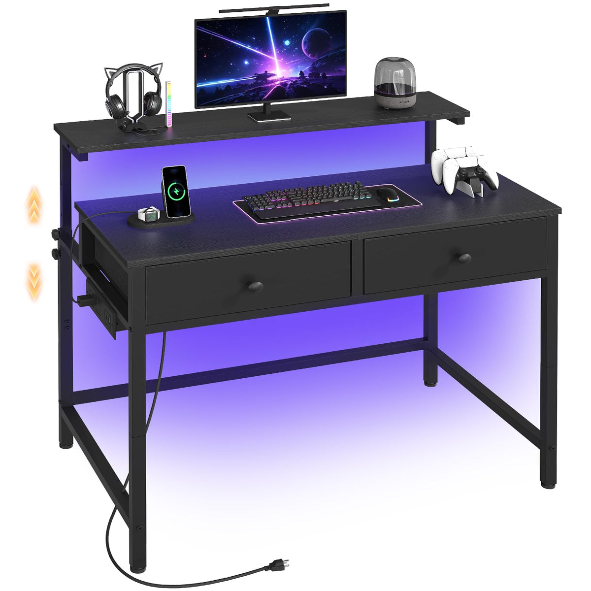 Computer Desk with Monitor Stand U743522