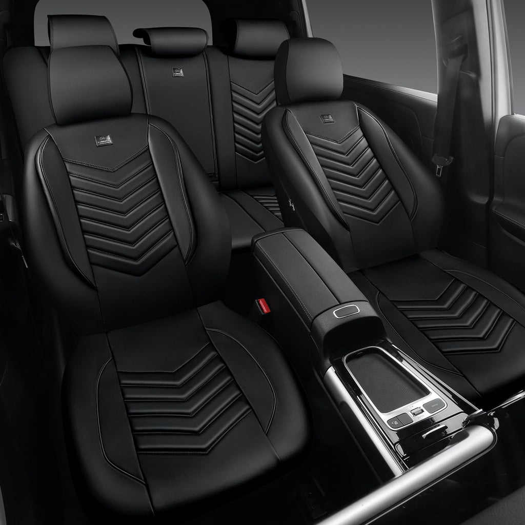 3D Foam Faux Leather Seat Covers Full Set U302890