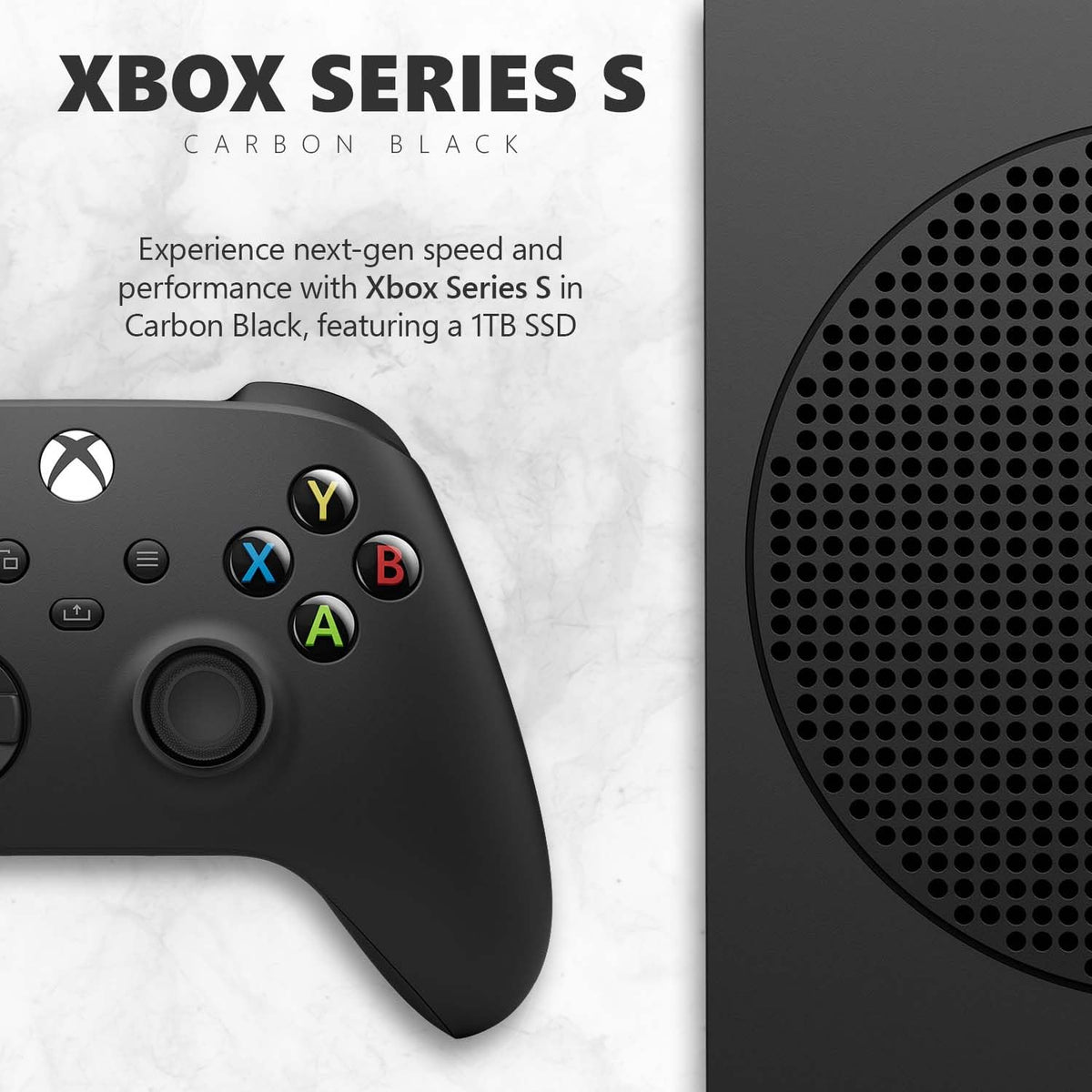 Xbox Series S 1TB SSD Console Carbon Black with Wireless Controller S77477