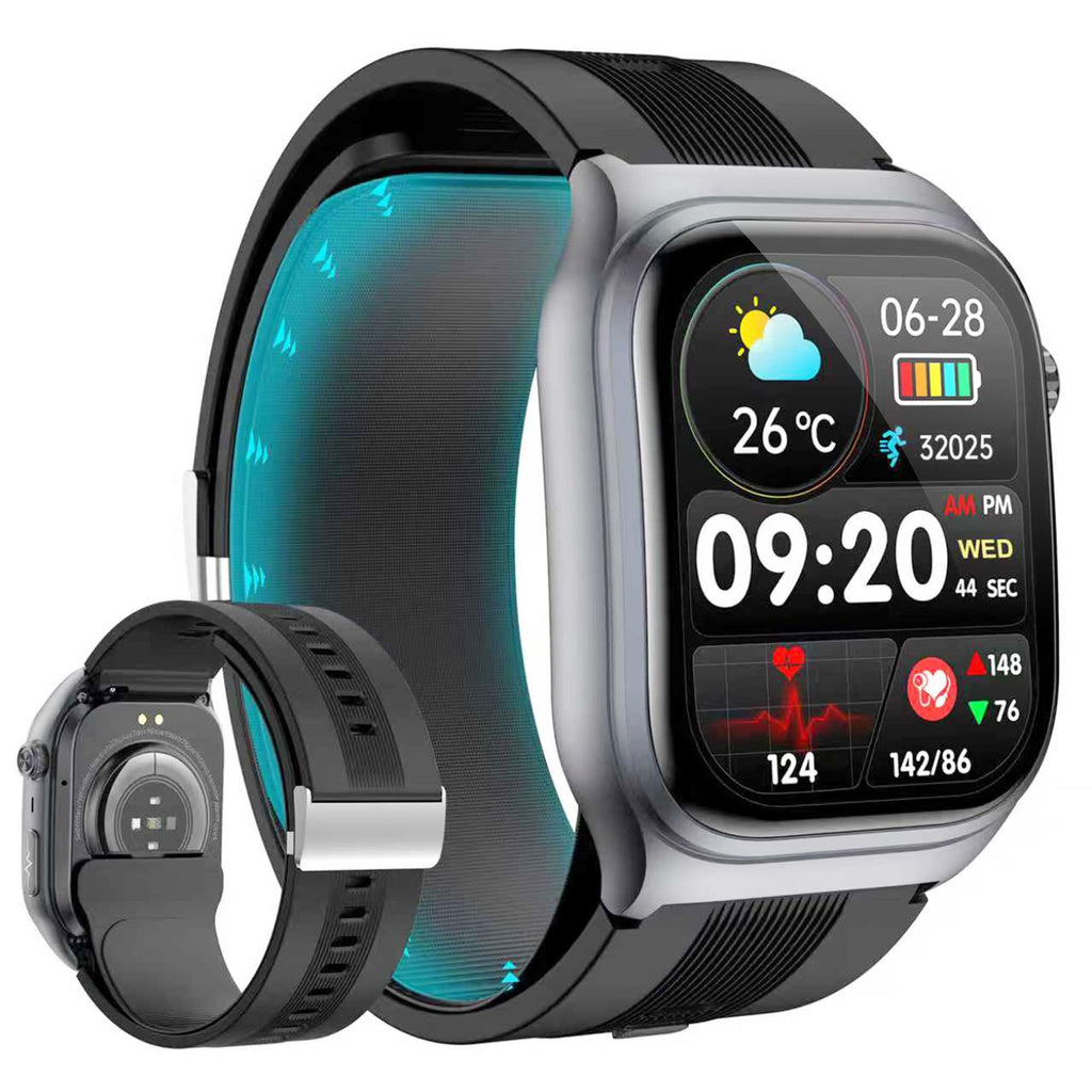 Black Blood Pressure Smart Watch Fitness Tracker R2807
