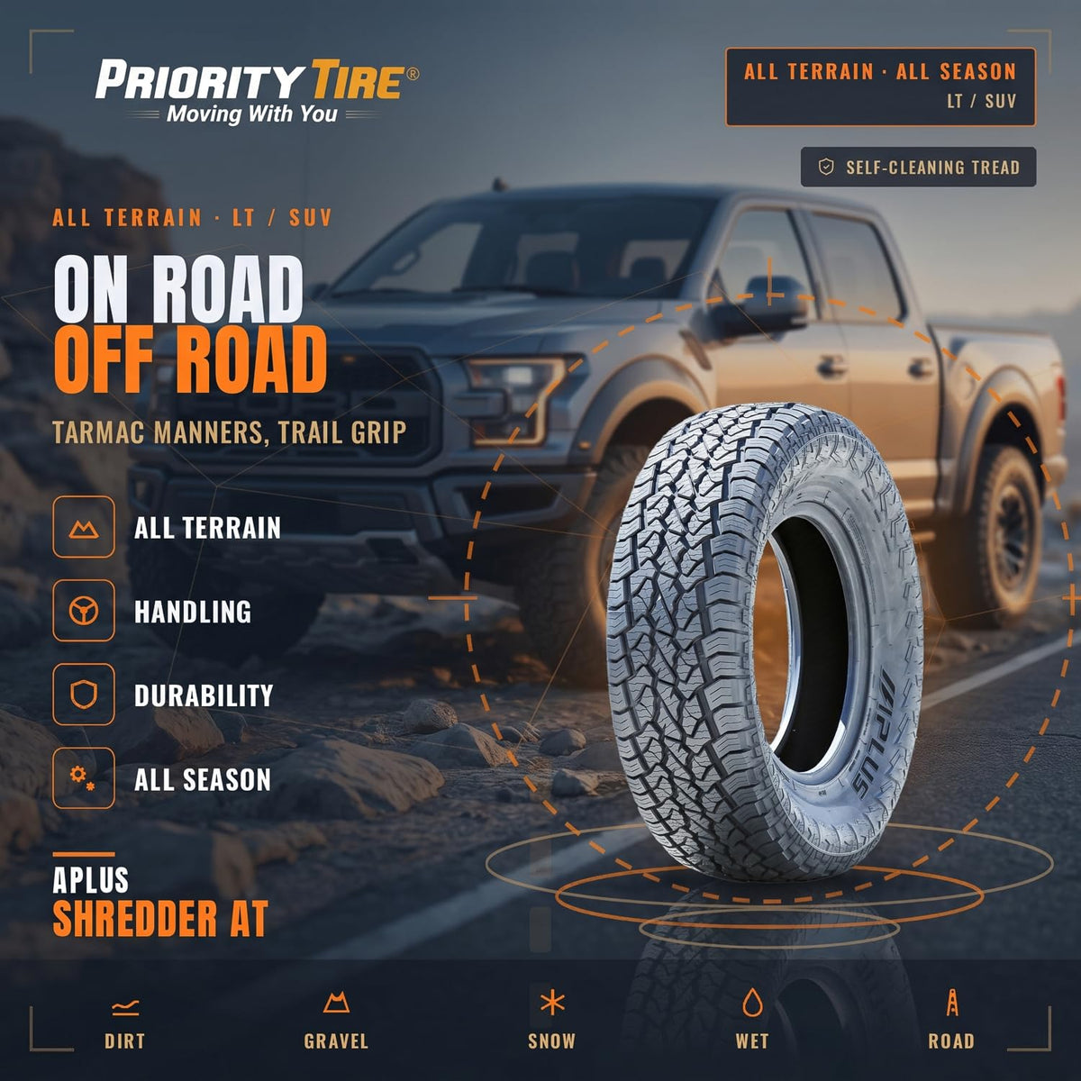 LT265/75R16 All Terrain Light Truck Tire R36892