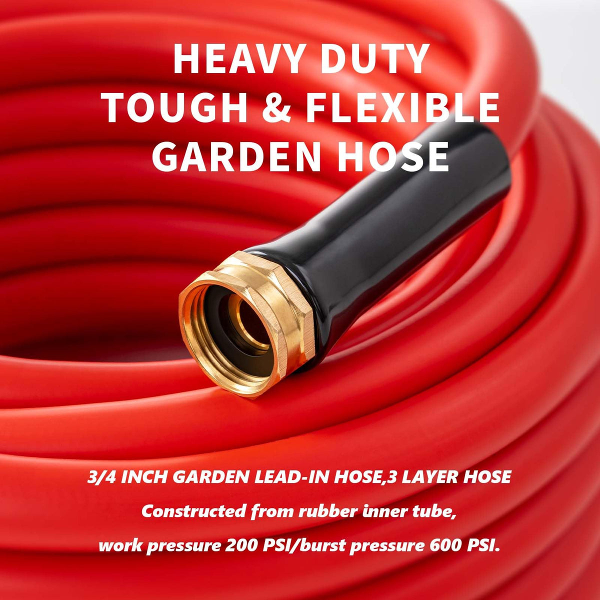 100ft x 3/4” Hot/Cold Water Garden Hose P286
