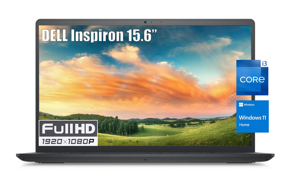 15.6" FHD Business Laptop, Intel Core i3, 8GB RAM, 256GB SSD, Black Y6576