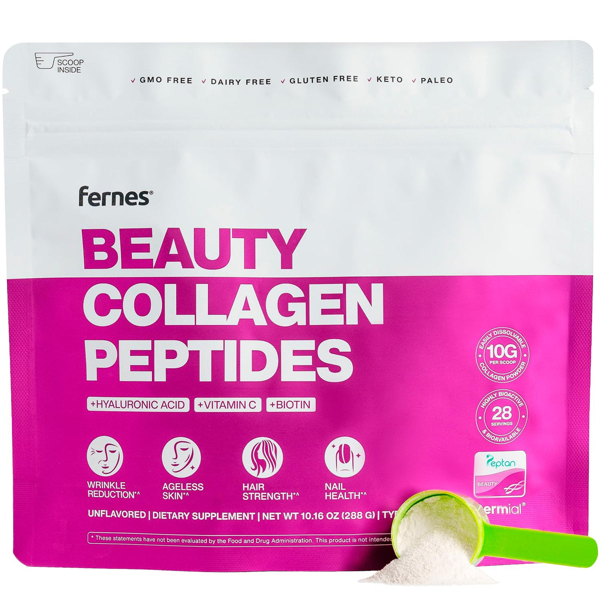 Collagen Peptides Powder 9.88 oz Unflavored A57052