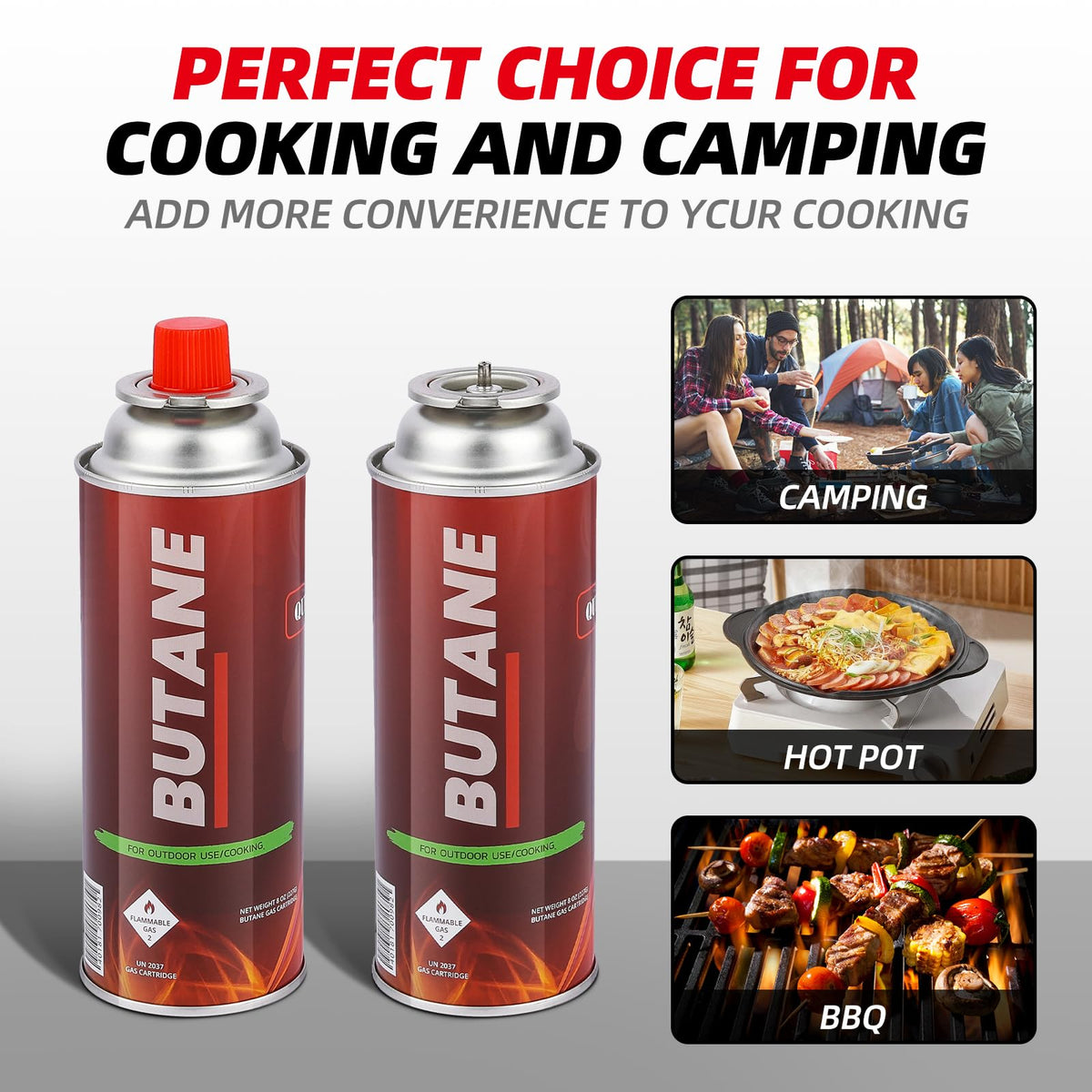 4 Pack Butane Fuel Canisters P321647