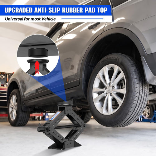 3 Ton Heavy Duty Scissor Jack Kit with Ratchet Wrench V1732