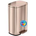 13.2 Gallon Rose Gold Stainless Steel Step Trash Can I66624