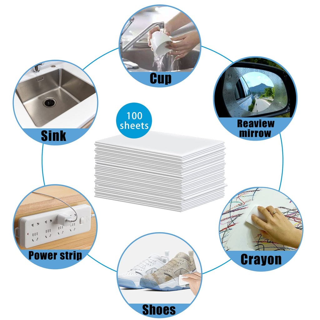 100pack Magic Sponge Eraser Sheets D819