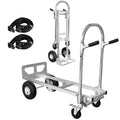 Convertible Hand Truck Dolly Cart with 4 Wheels 1000 Lbs O86610