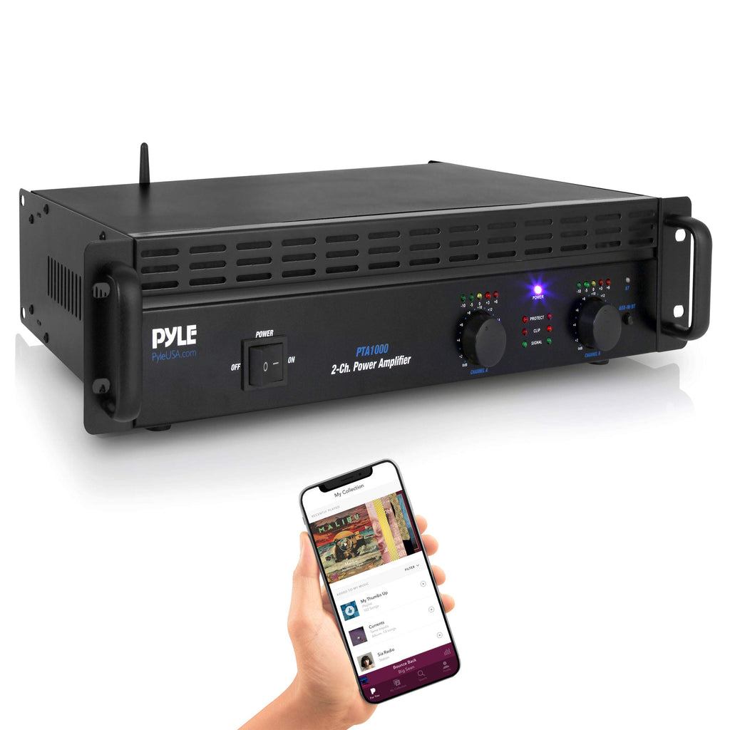 1000 Watt 2-Channel Bluetooth Power Amplifier T283453