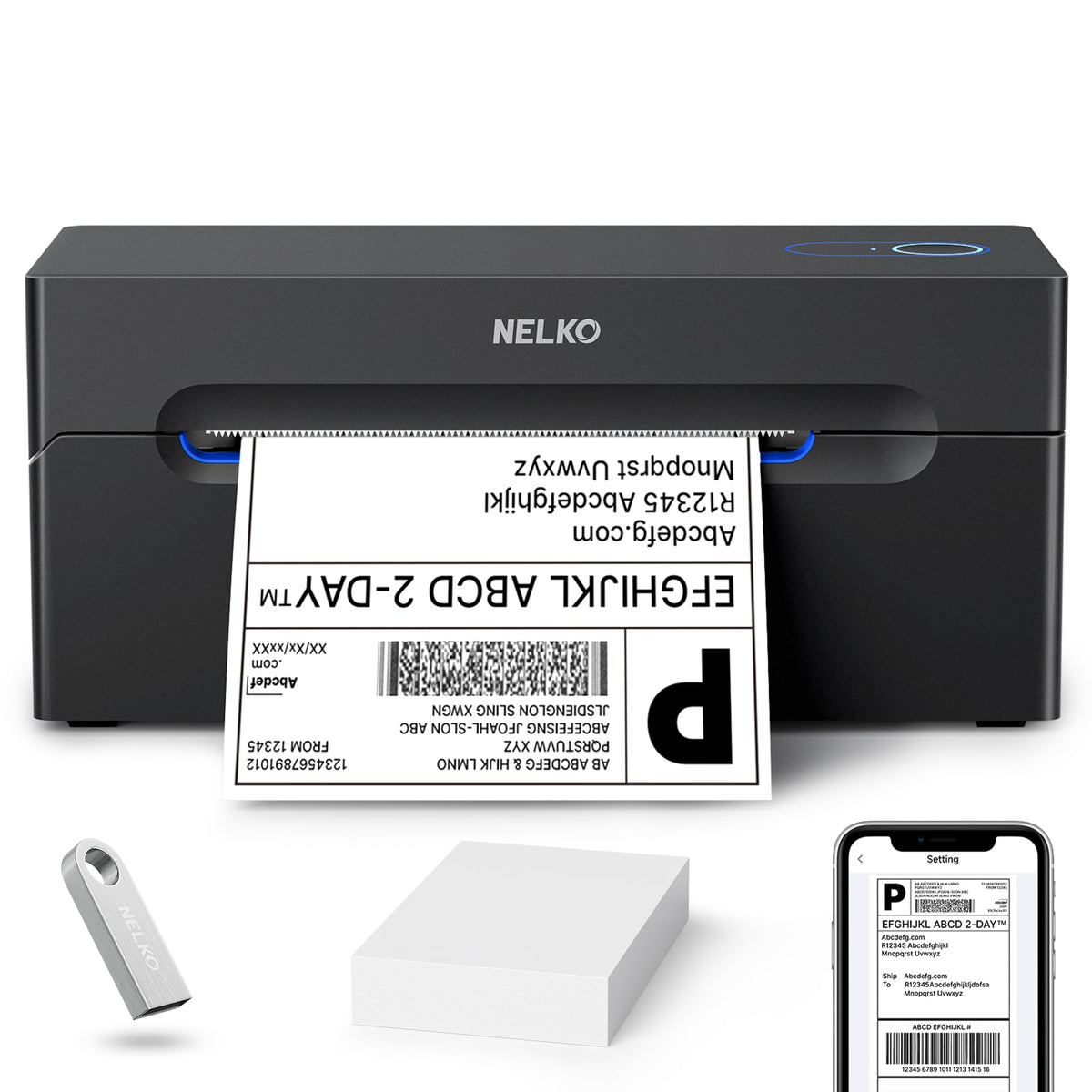 Bluetooth Thermal Shipping Label Printer U469