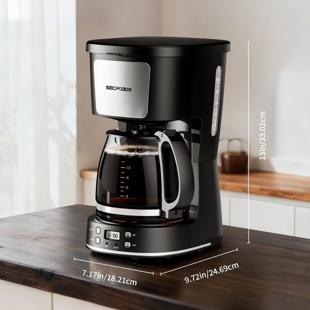 12 Cup Programmable Coffee Maker with Reusable Filter X4924