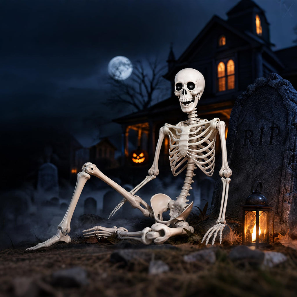 5.4 Ft Halloween Full Body Skeleton A676368