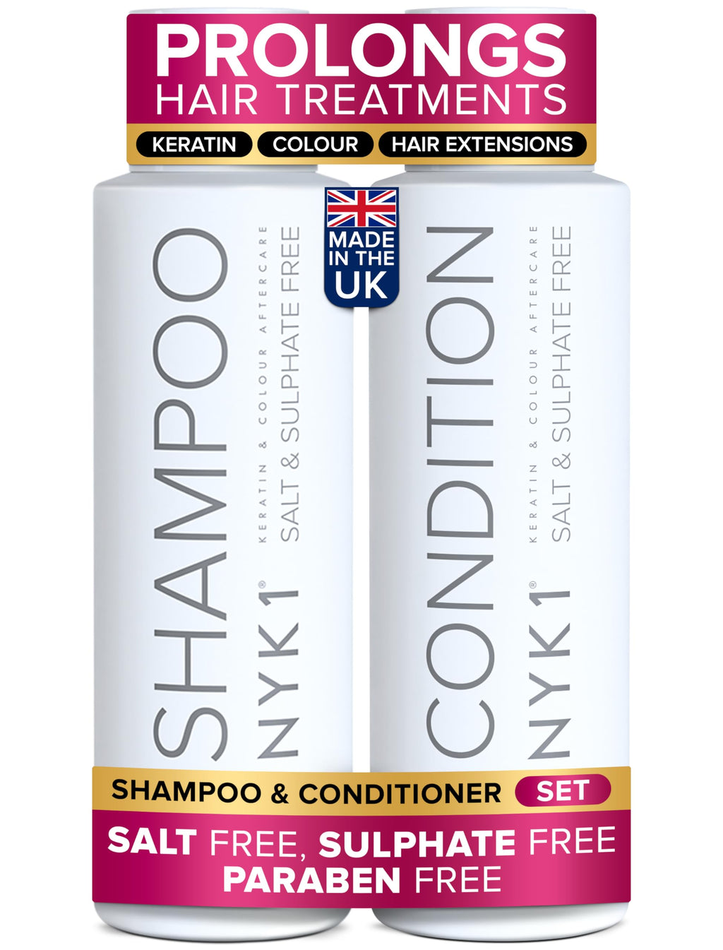 Sulfate-Free Shampoo and Conditioner Set 2 x 16.9 Fl Oz A636438