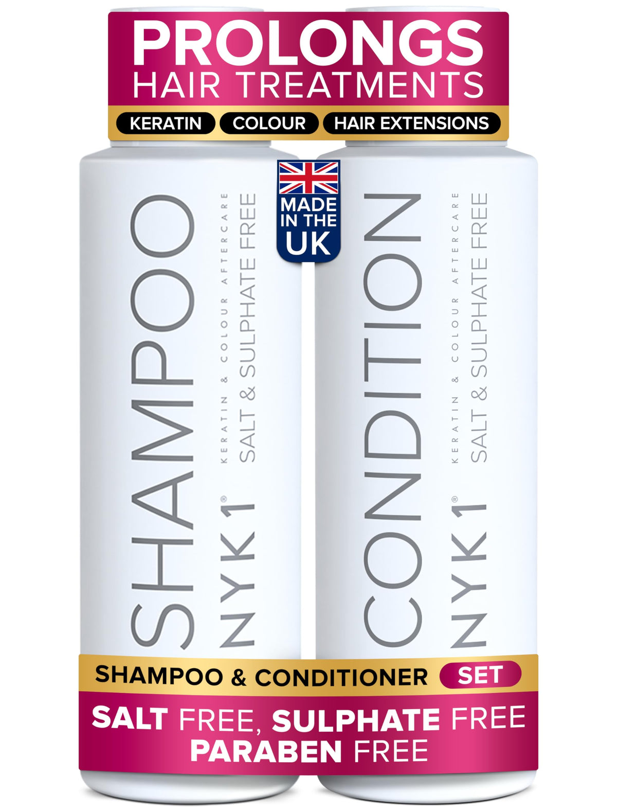 Sulfate-Free Shampoo and Conditioner Set 2 x 16.9 Fl Oz A636438