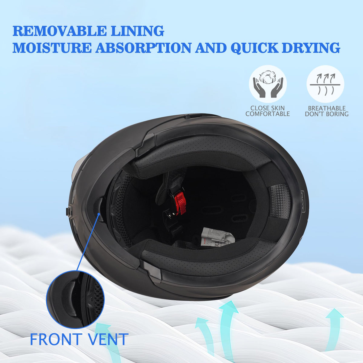 Bluetooth Modular Motorcycle Helmet DOT Approved Dual Visor R53570