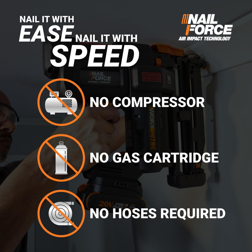 20V 16GA Cordless Finish Nailer Q3047