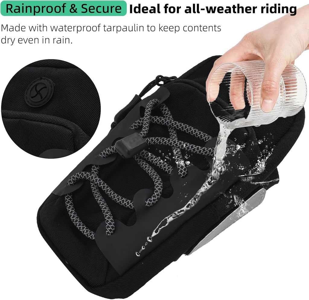 Black Motorcycle Front Frame Bag B549066