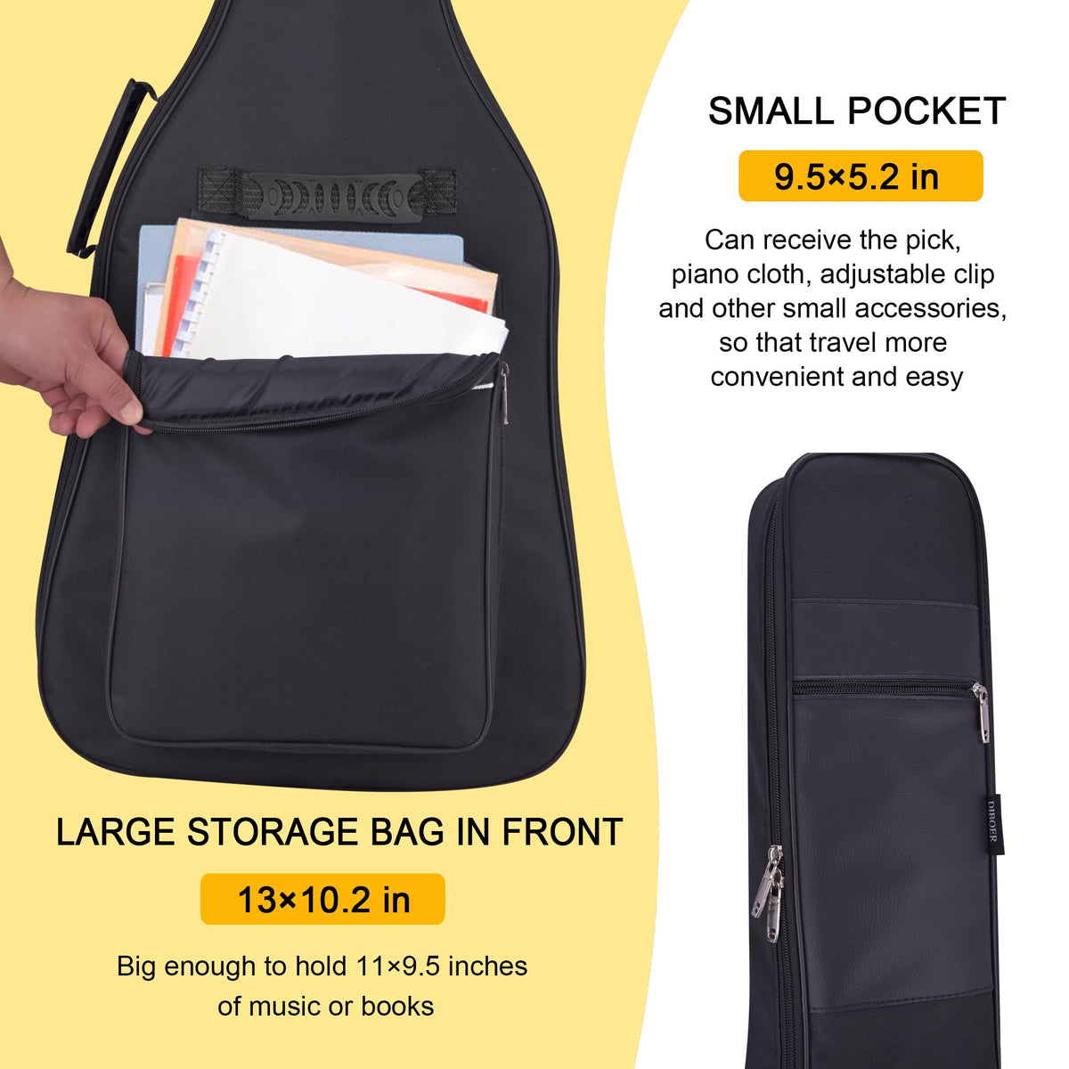 36 Inch Acoustic Guitar Case Soft Padded Gig Bag C76823