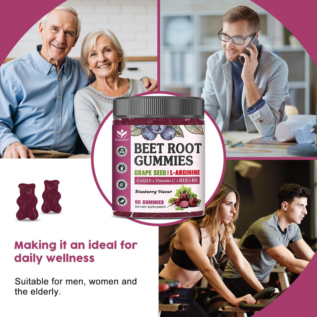 Sugar Free Beet Root Gummies 60 Ct Y96203