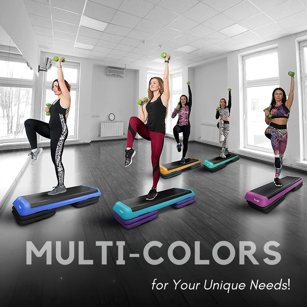 Adjustable Aerobic Exercise Step Platform with 4 Risers S7781
