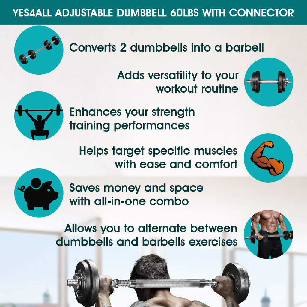 Adjustable Weights Dumbbells Set S576