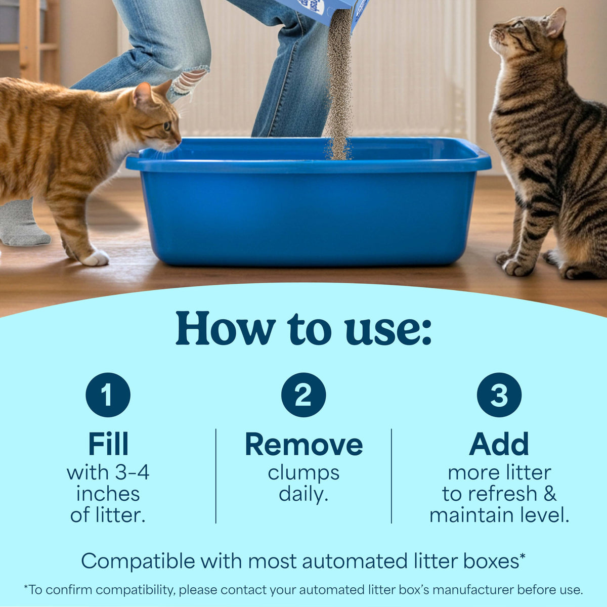 Clumping Multi Cat Litter with Carbon, 22 lb. Q8389