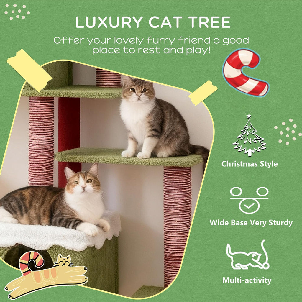 70 Inch Cat Tree with 3 Condos & Climbing Ladder O71708