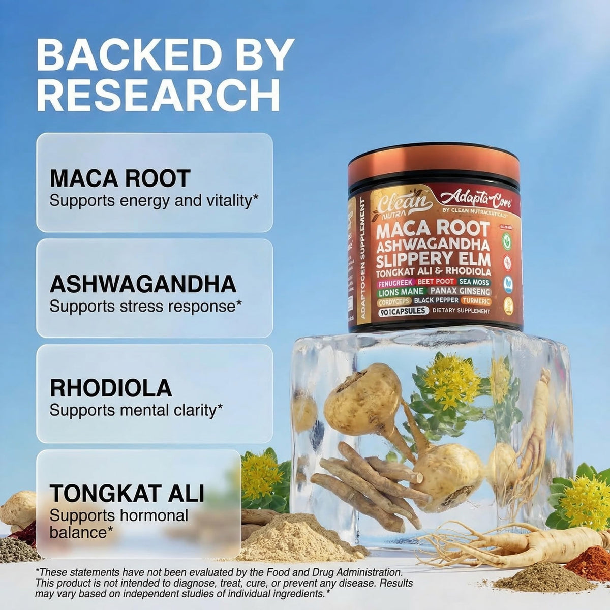 Organic Maca Root Capsules 90 Pills G121
