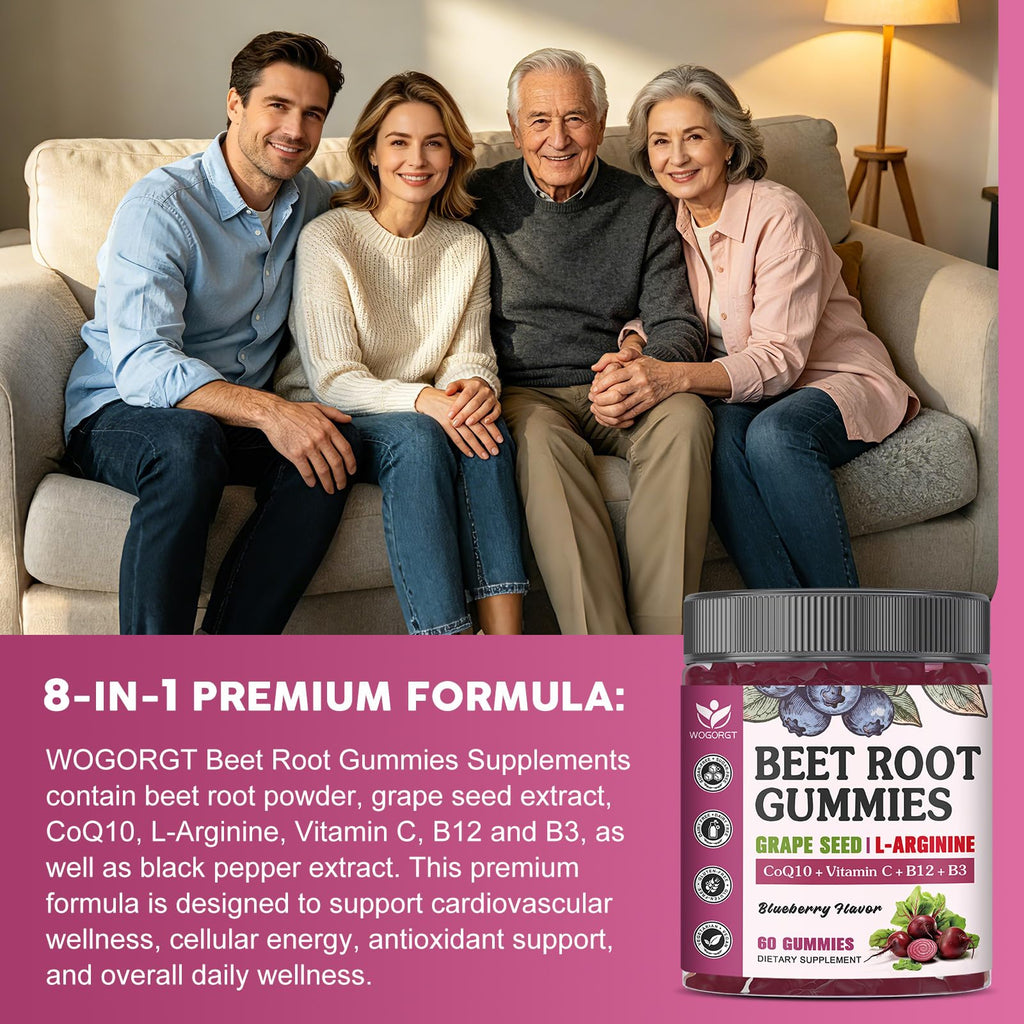 Sugar Free Beet Root Gummies 60 Ct Y96203