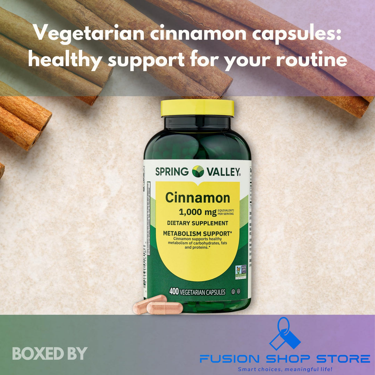 Cinnamon Extract Capsules 400 Count S427