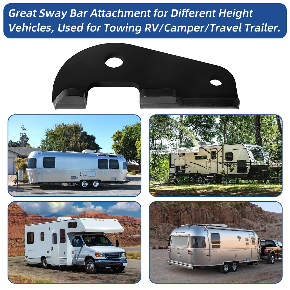Anti Sway Trailer Hitch Ball Mount Adapter X5857