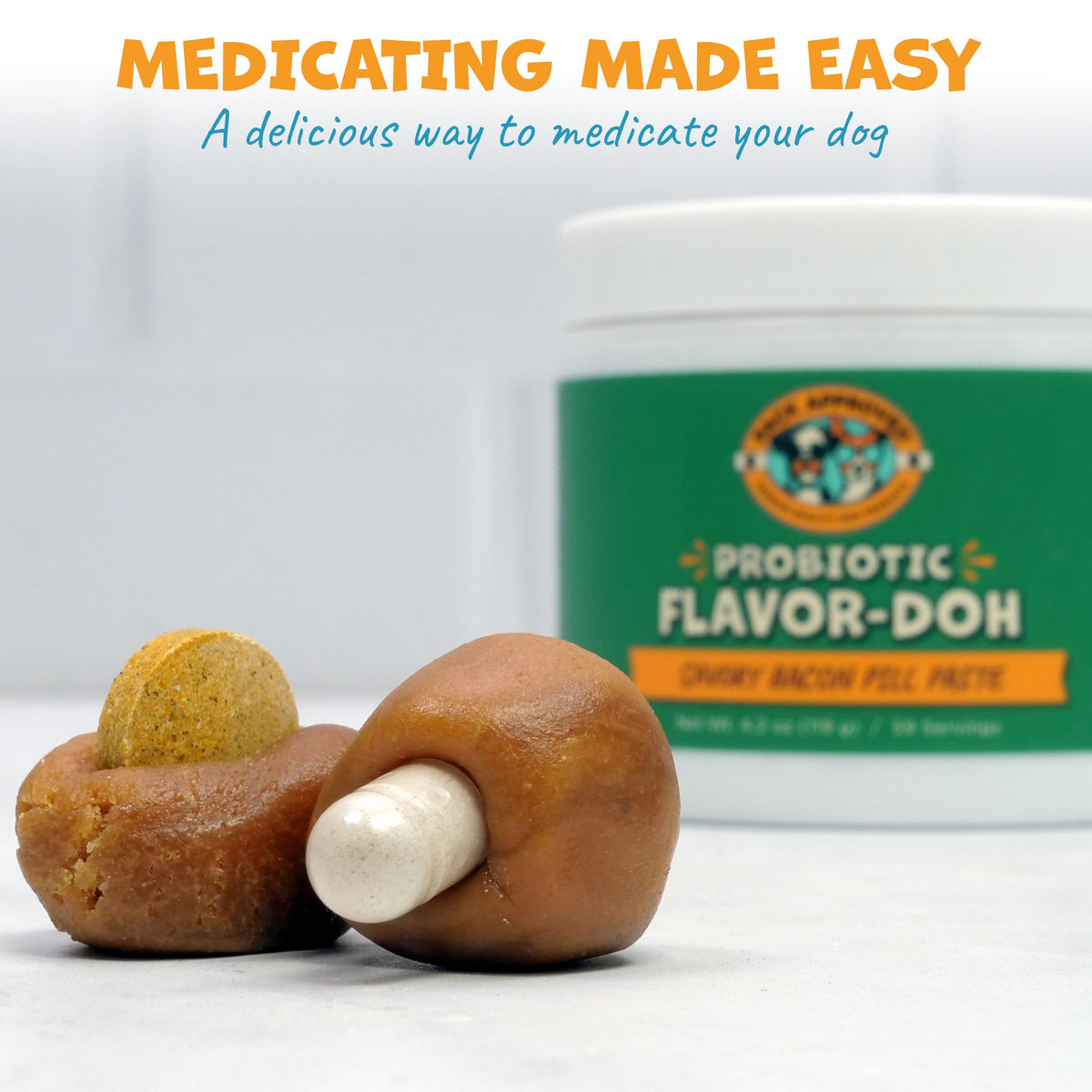 Probiotic Bacon Pill Wrap for Dogs 4.2oz R3390