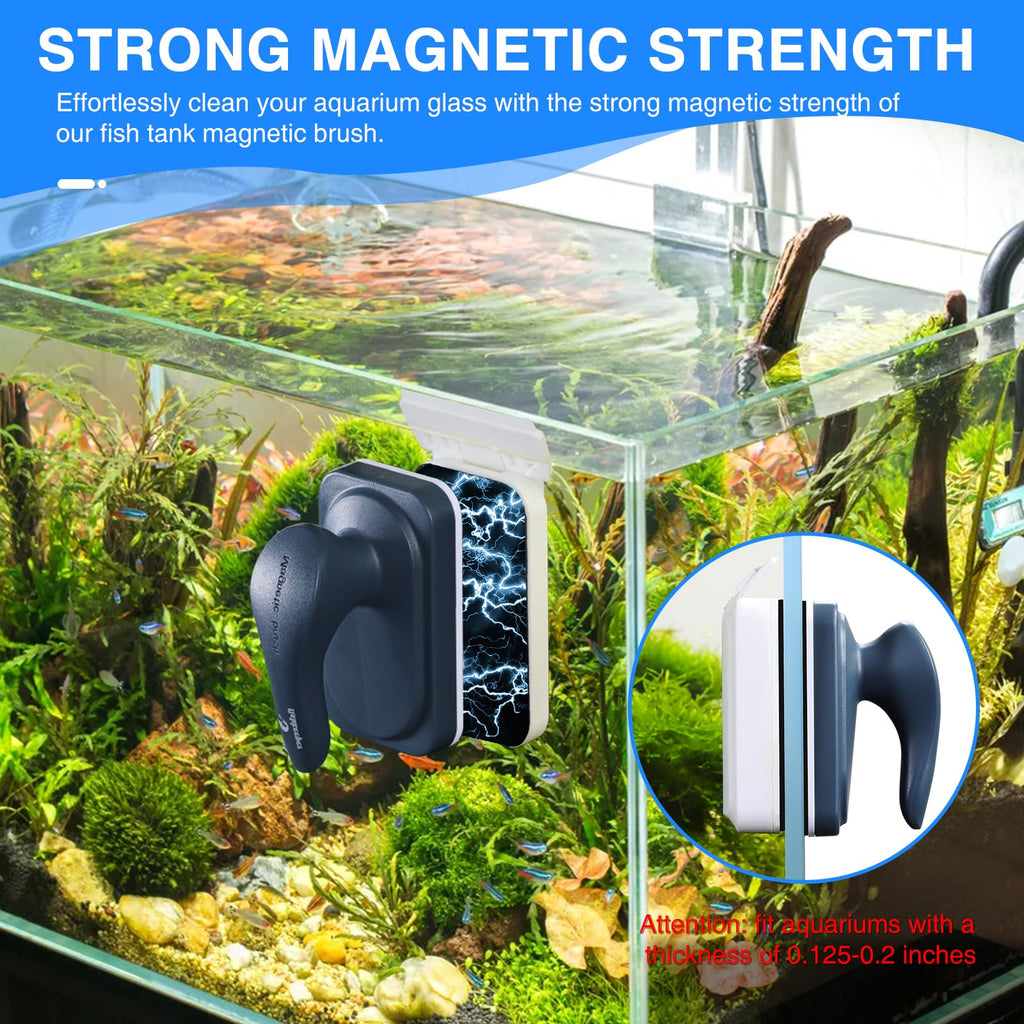 Aquarium Air Pump Magnetic Glass Cleaner F4300