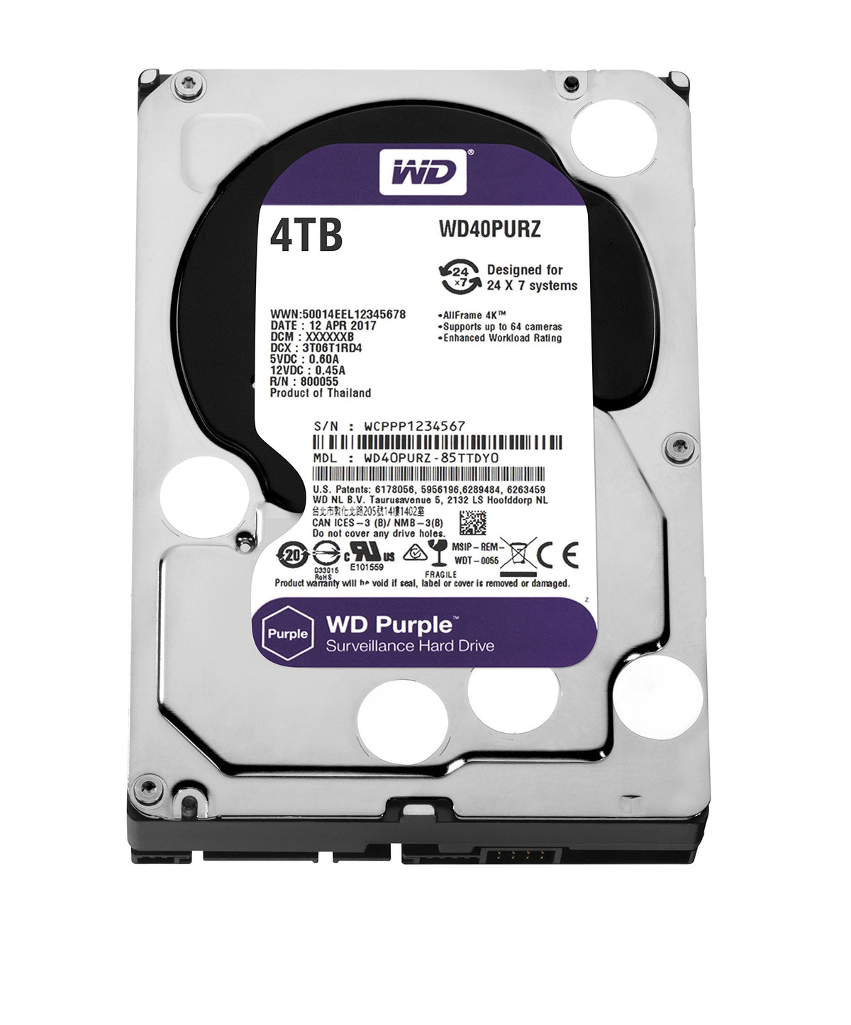 4TB Surveillance Hard Disk Drive I455626