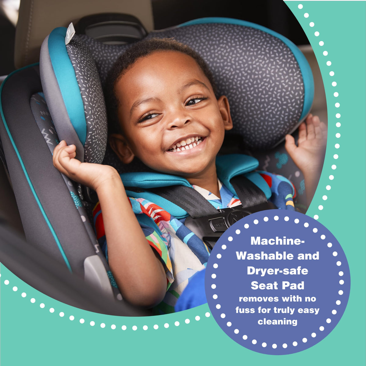Convertible Car Seat, Rear Facing 5-40 pounds, Forward Facing 30-65 pounds, Booster 40-100 lbs Q492315