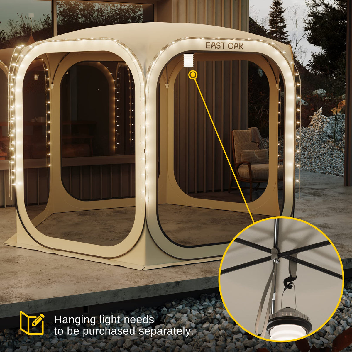 Pop-Up Screen House Tent 12 x 12 FT with Carry Bag K797015