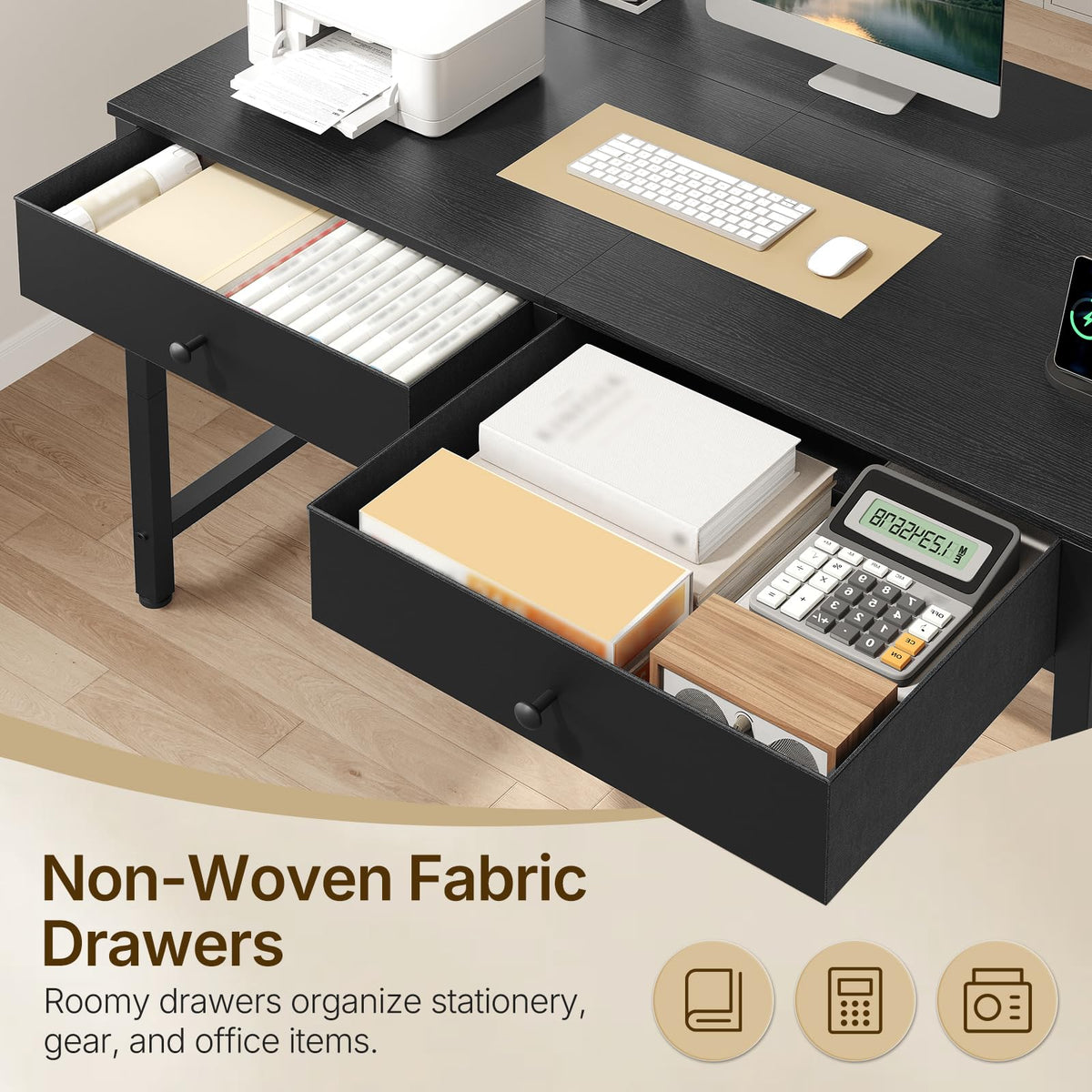 Computer Desk with Monitor Stand U743522