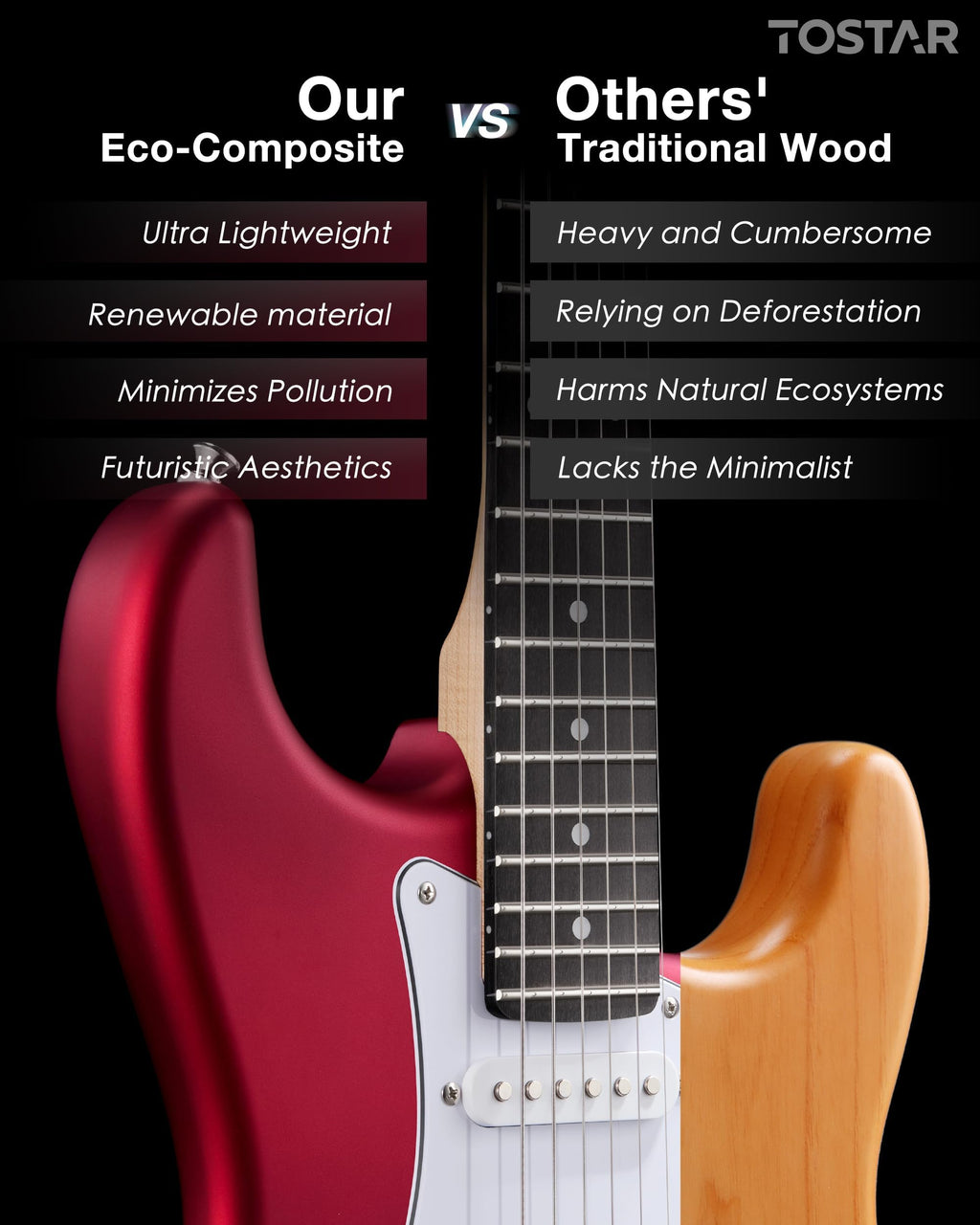 Red Electric Guitar Kit V1823